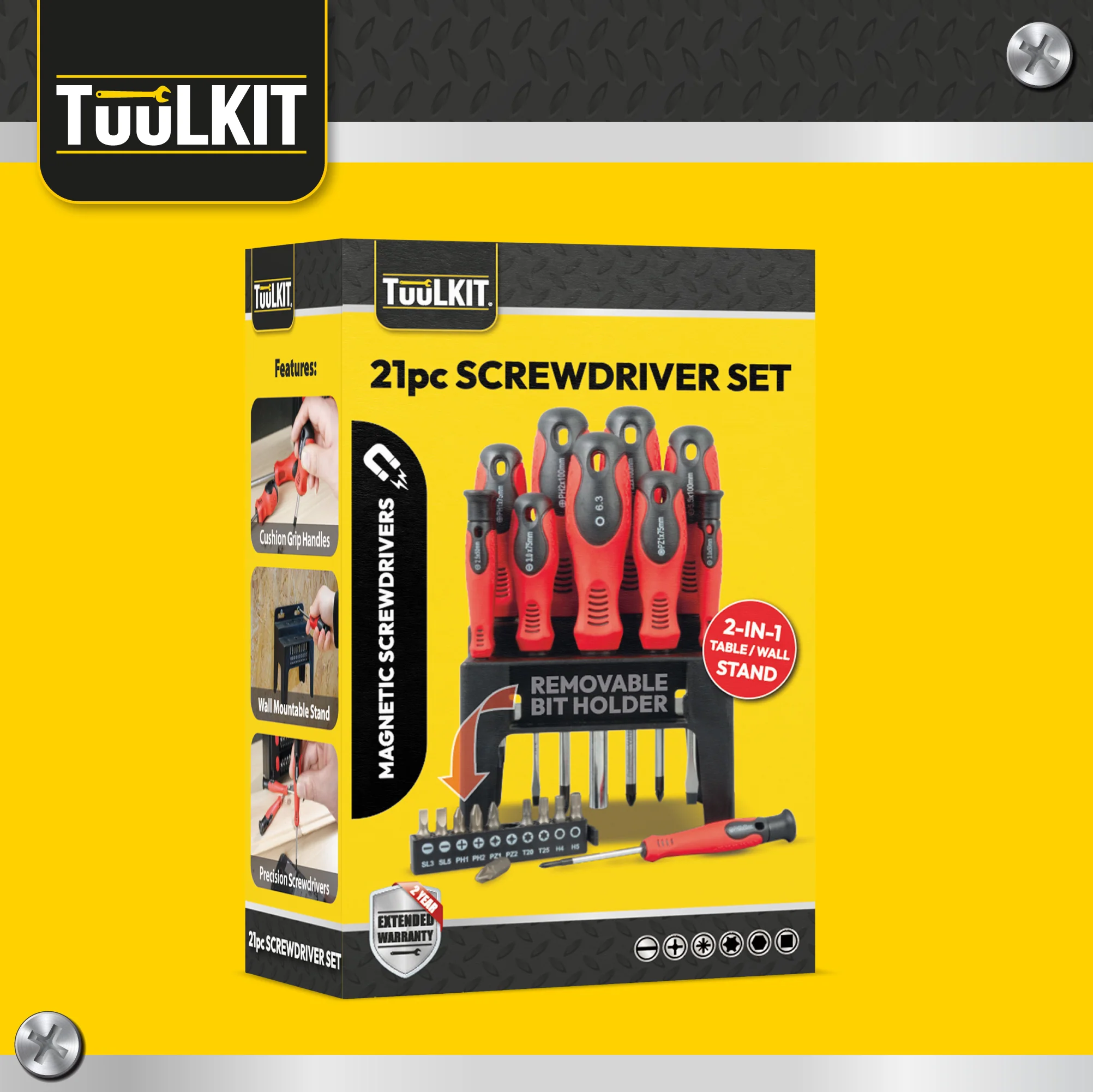 21 Piece Magnetic Screwdrivers with Stand - Image 6