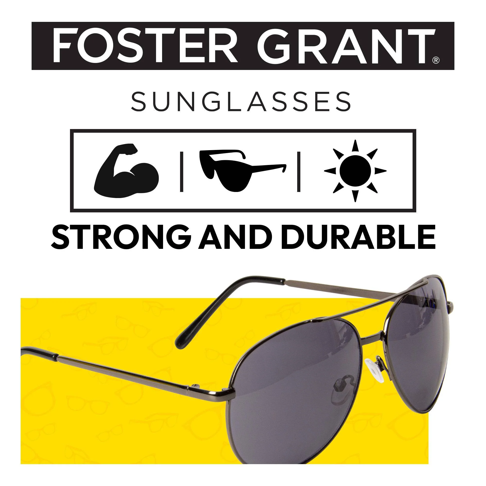 Aviator Sunglasses (Bronze) - Foster Grant - Image 4