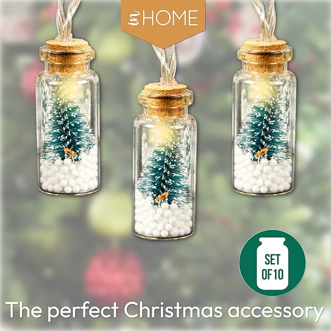 Christmas Tree Fairy Christmas Light - Decorative Lights (Set of 10 Glass Lights) - Image 5