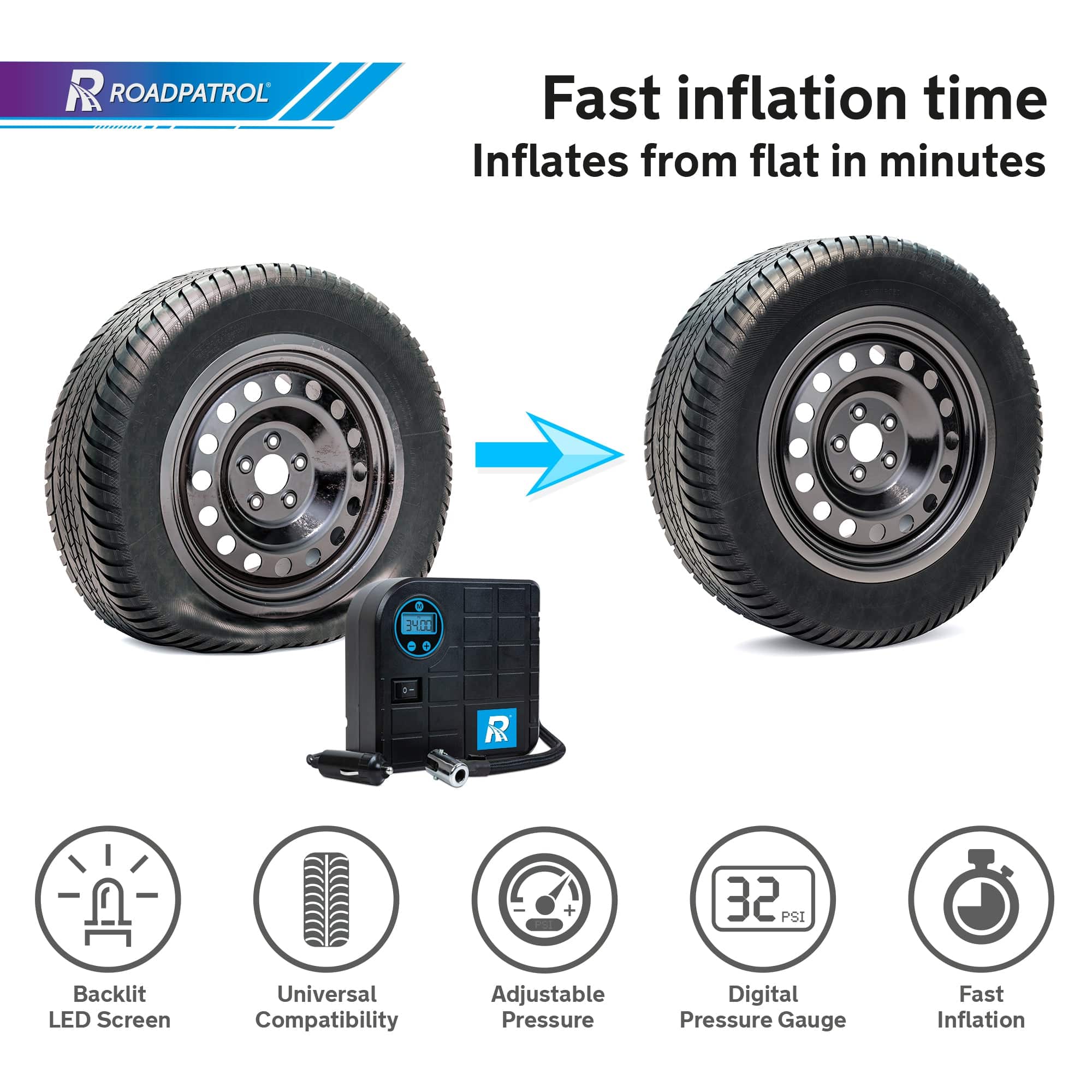 Digital Tyre Inflator - RoadPatrol - Image 3