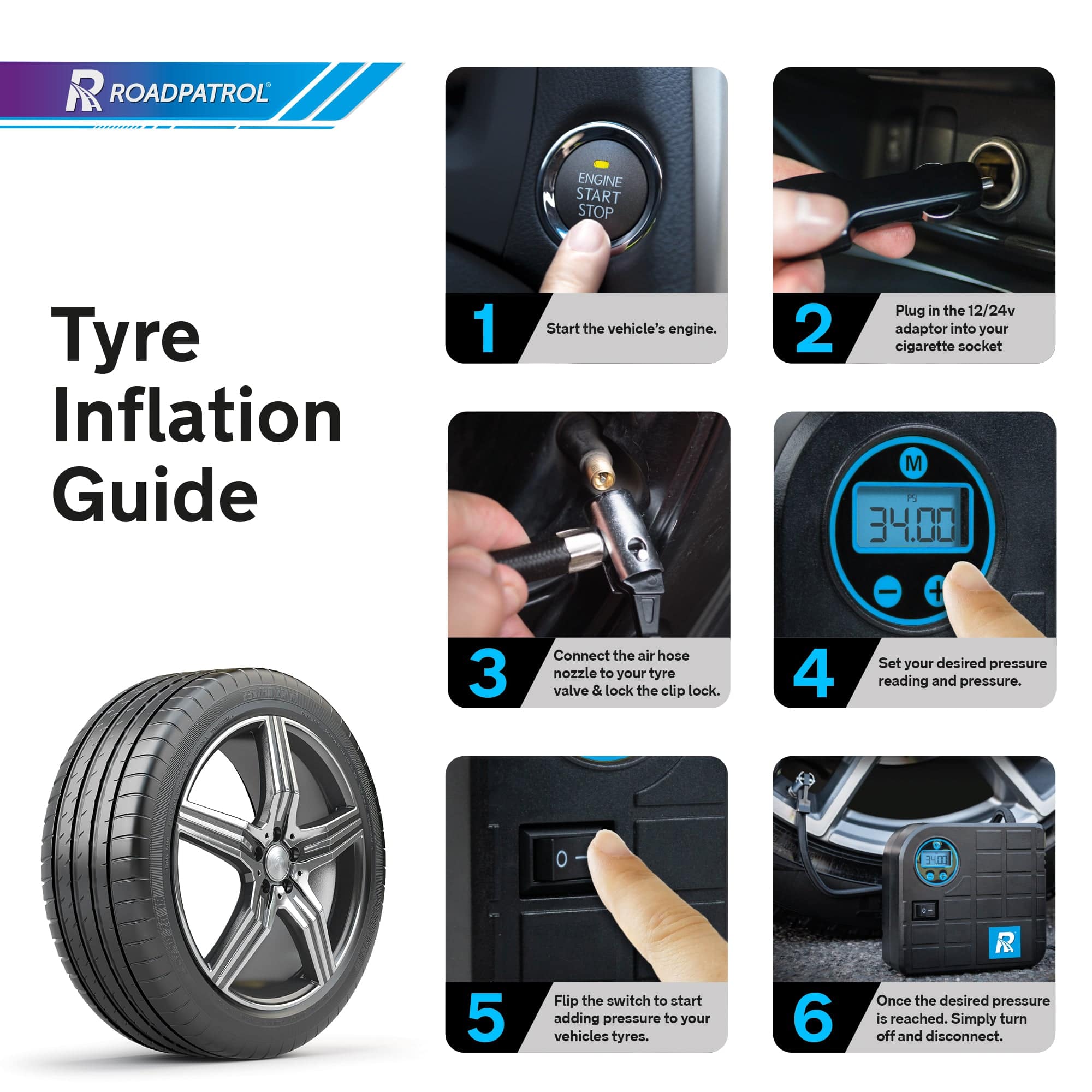 Digital Tyre Inflator - RoadPatrol - Image 4