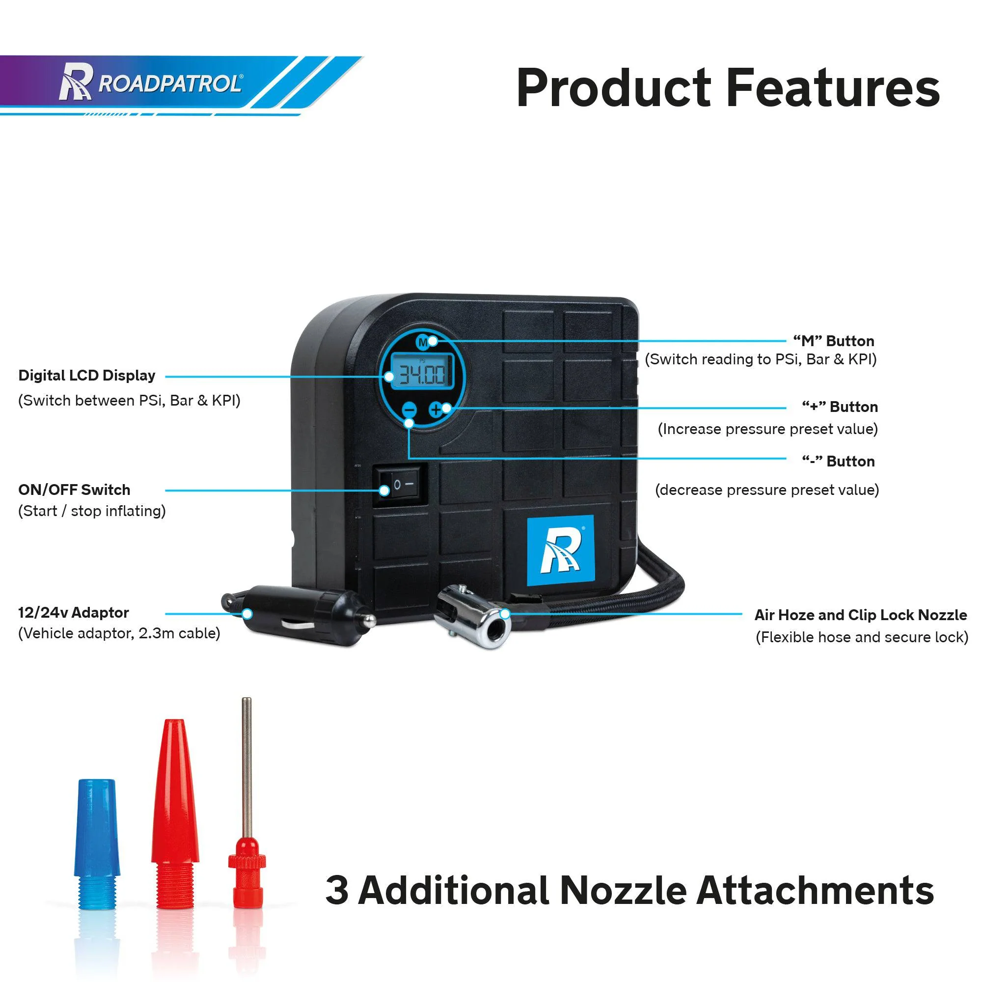 Digital Tyre Inflator - RoadPatrol - Image 6