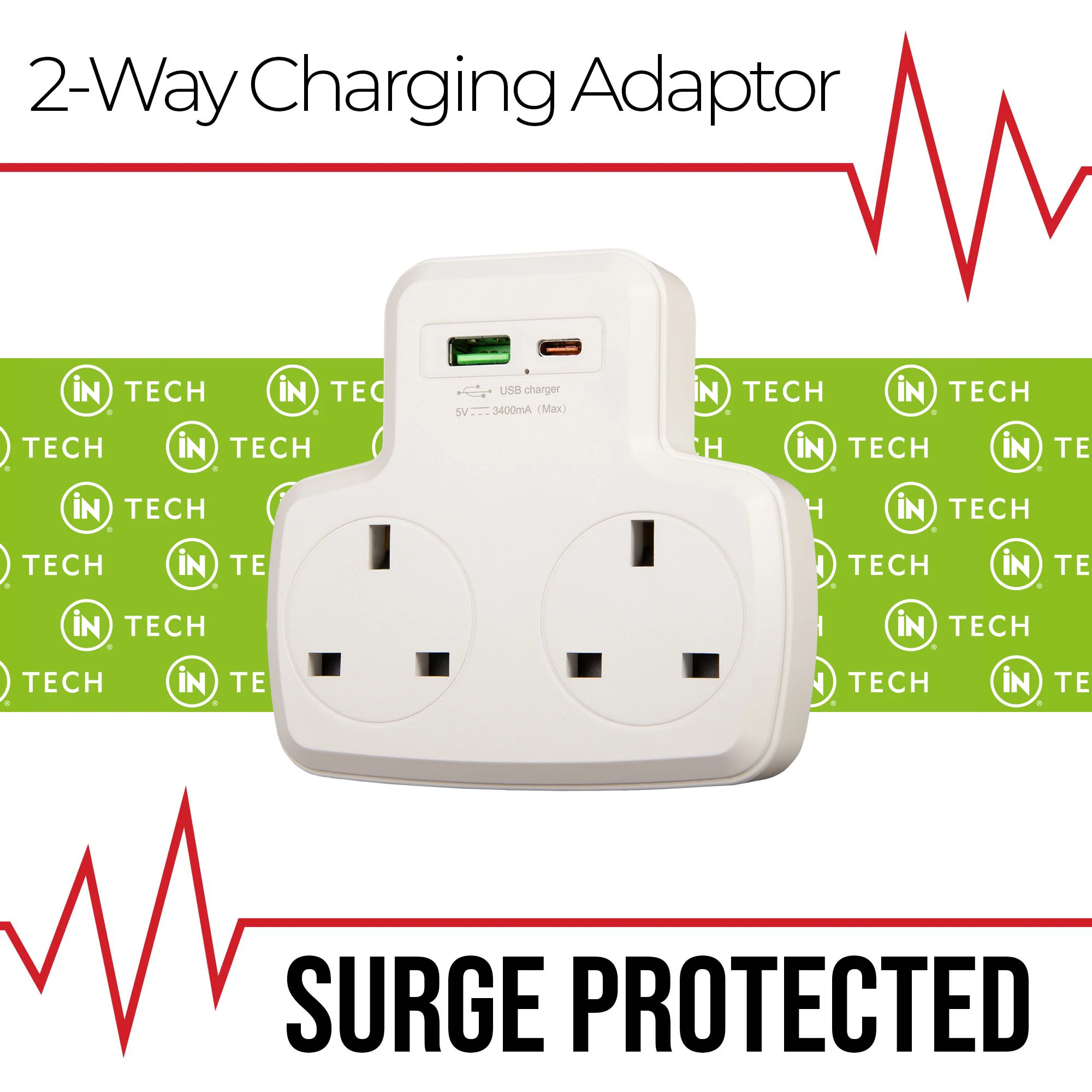 Double Plug Adaptor - iN Tech - Image 3