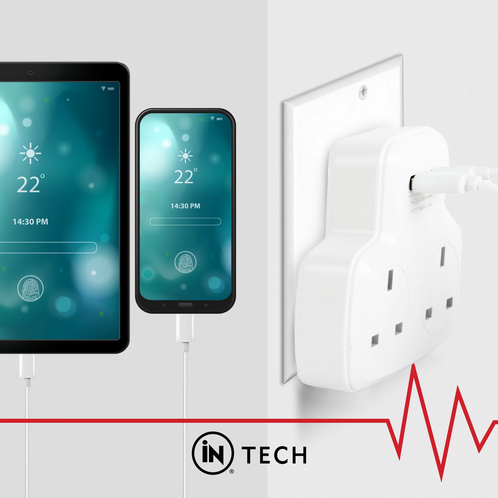 Double Plug Adaptor - iN Tech - Image 4