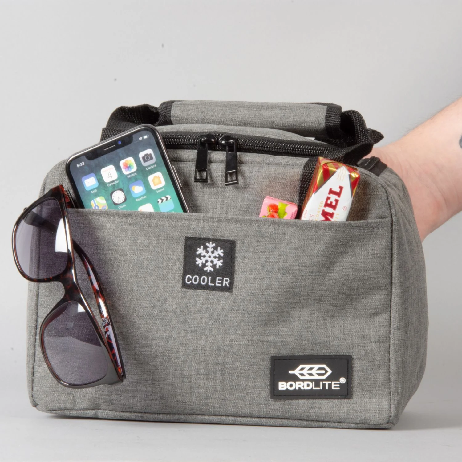 Grey Picnic Cooler Bag - Image 3