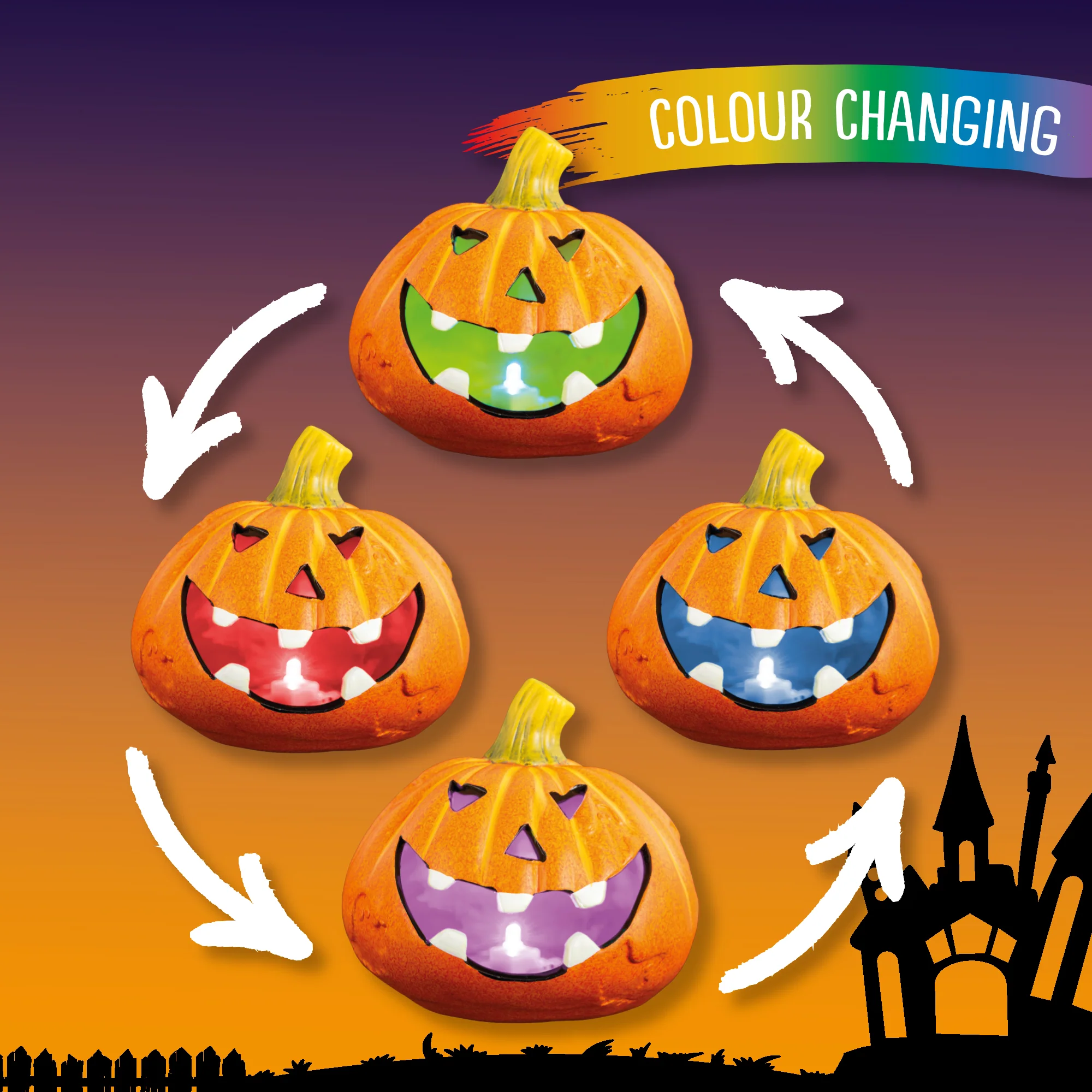 Halloween Decoration LED Pumpkin Head - Image 3