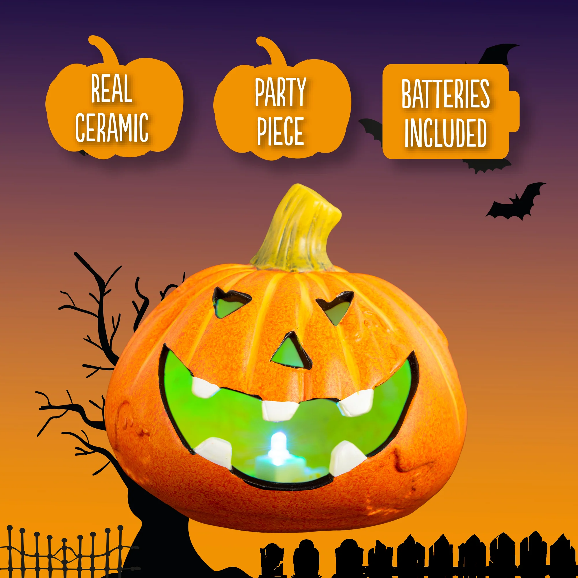 Halloween Decoration LED Pumpkin Head - Image 5