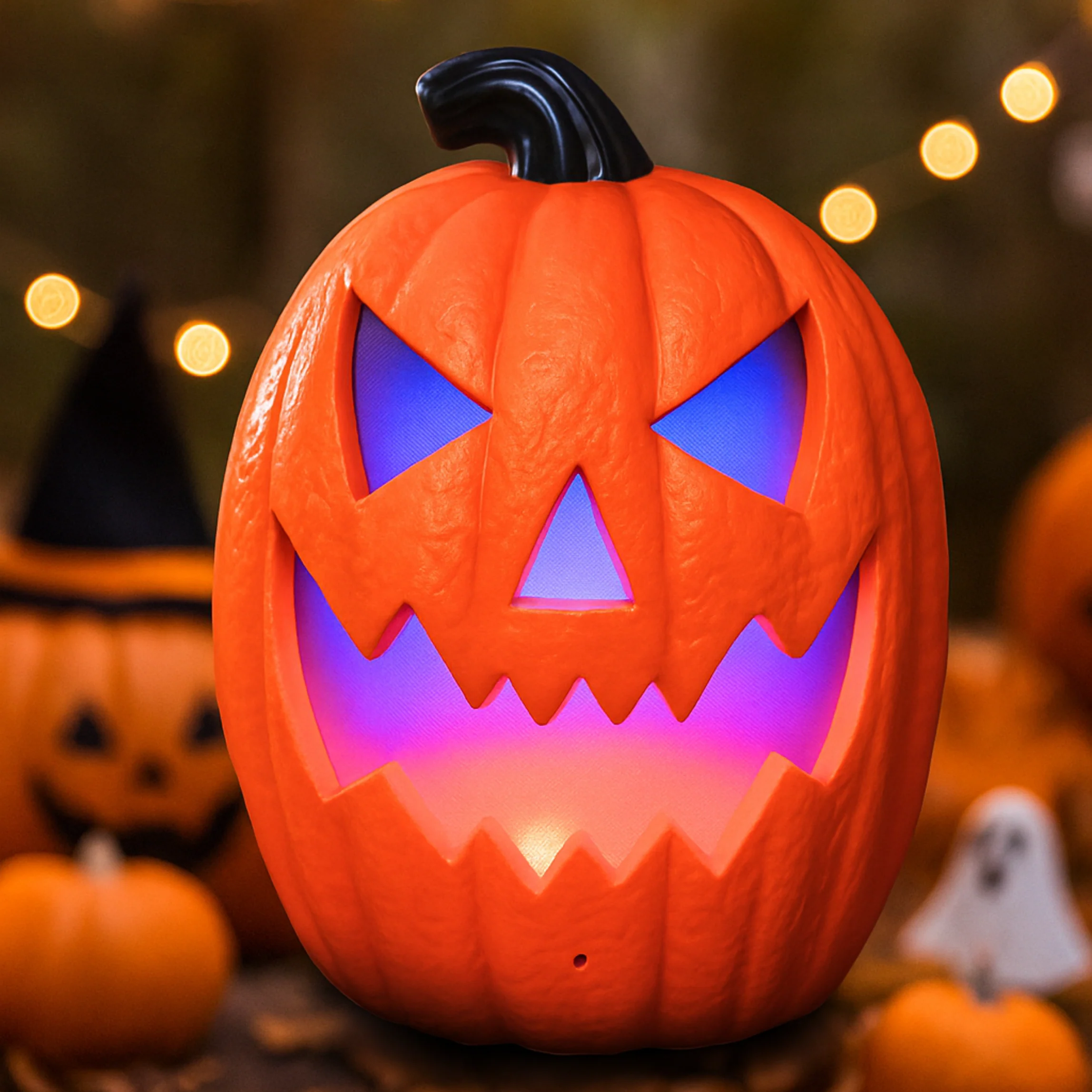iN Halloween LED Pumpkin - Halloween Decoration - Colour Changing - Spooky Sounds - Motion Detection -Size 21.5x10x30cm - Image 6