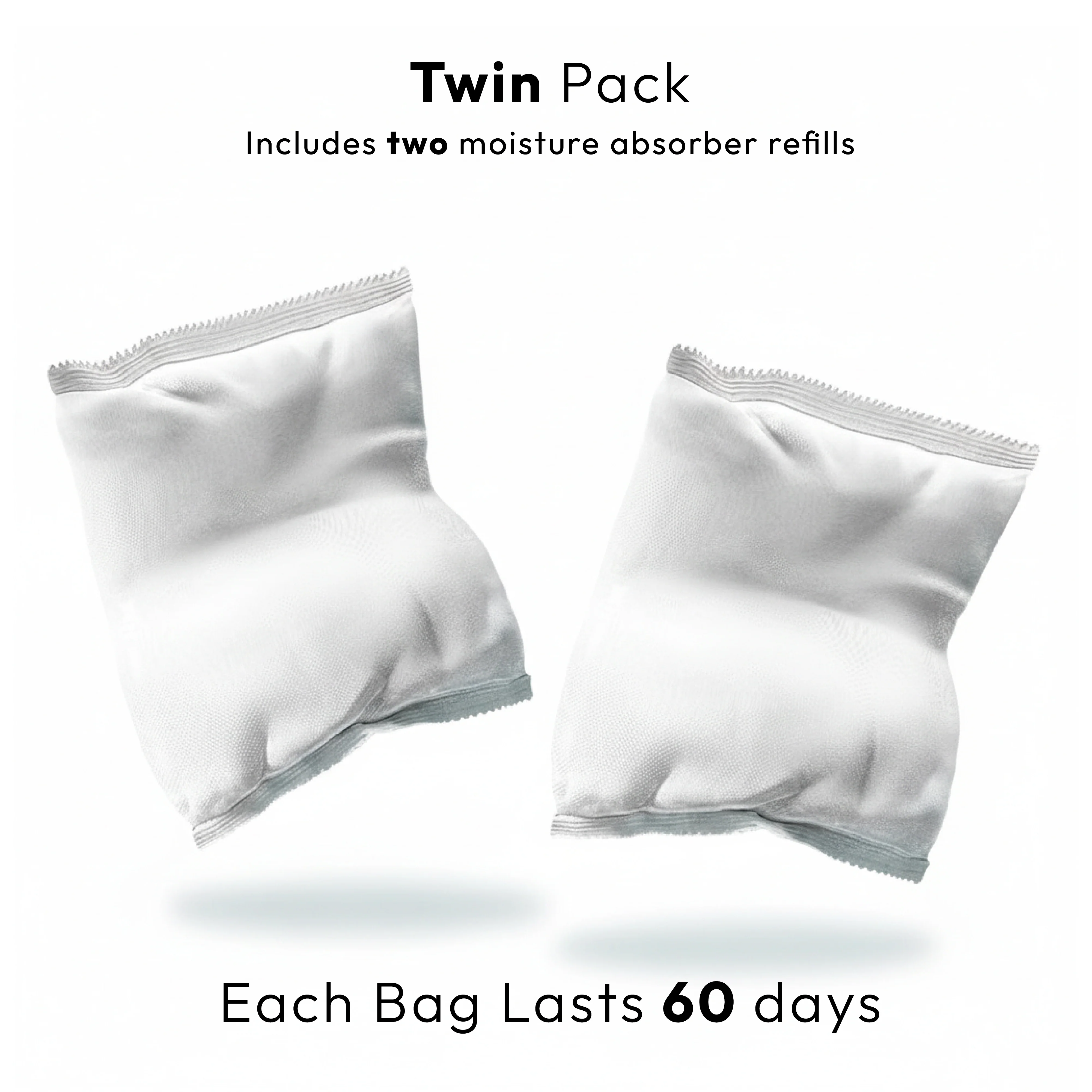 iN Moisture Absorber Refill Bags, Refillable Dehumidifier Bags for Damp & Condensation Control - Image 2