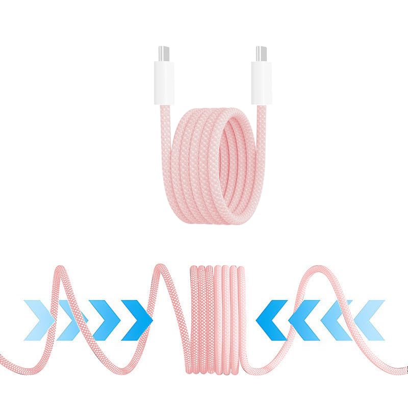 iN USB-C to USB-C Charger Cable 3.3ft – Magnetic, 60W Fast-Charging, Nylon Braided - Image 4