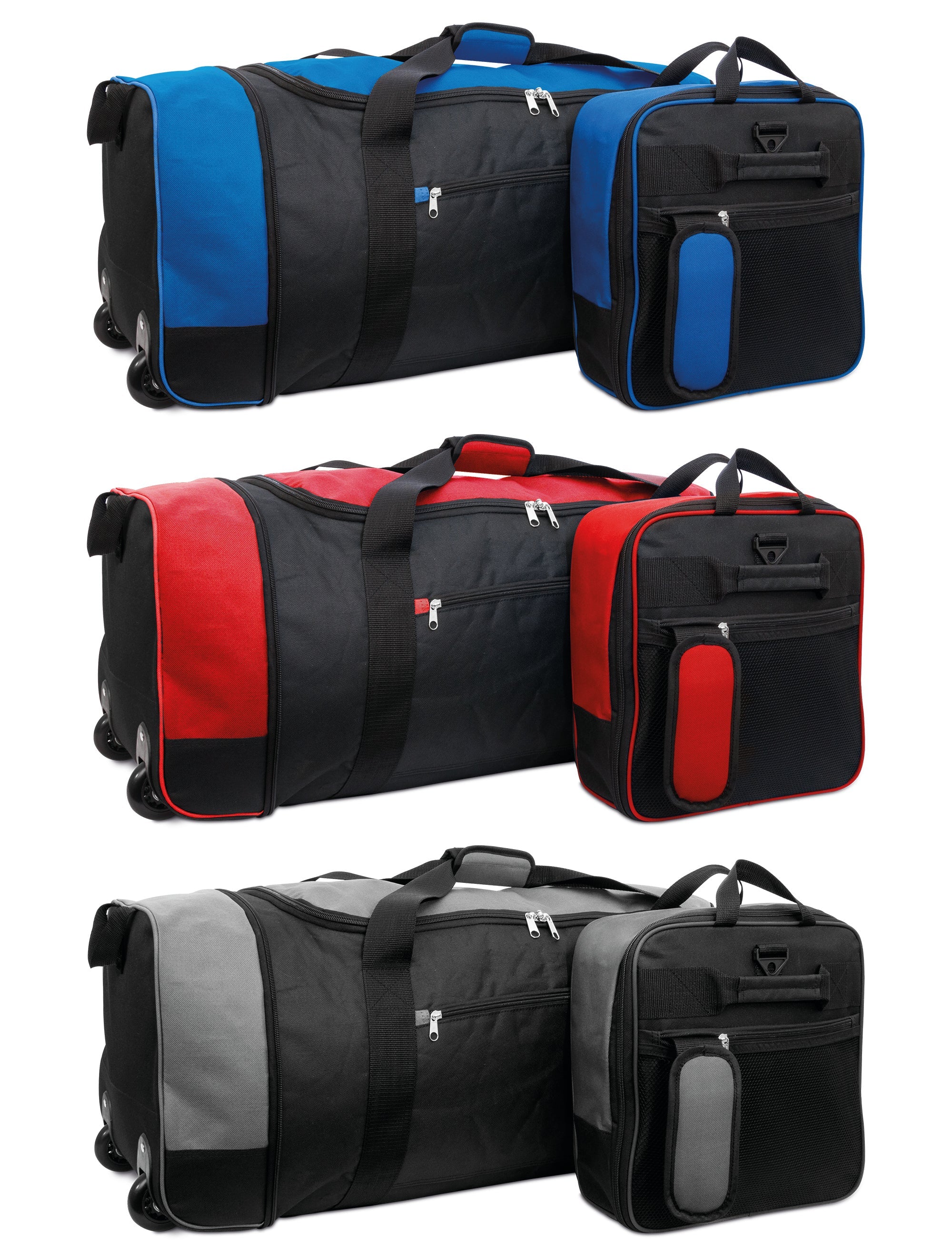 Large Travel Bag With Wheels (Grey) - iN Travel - Image 11