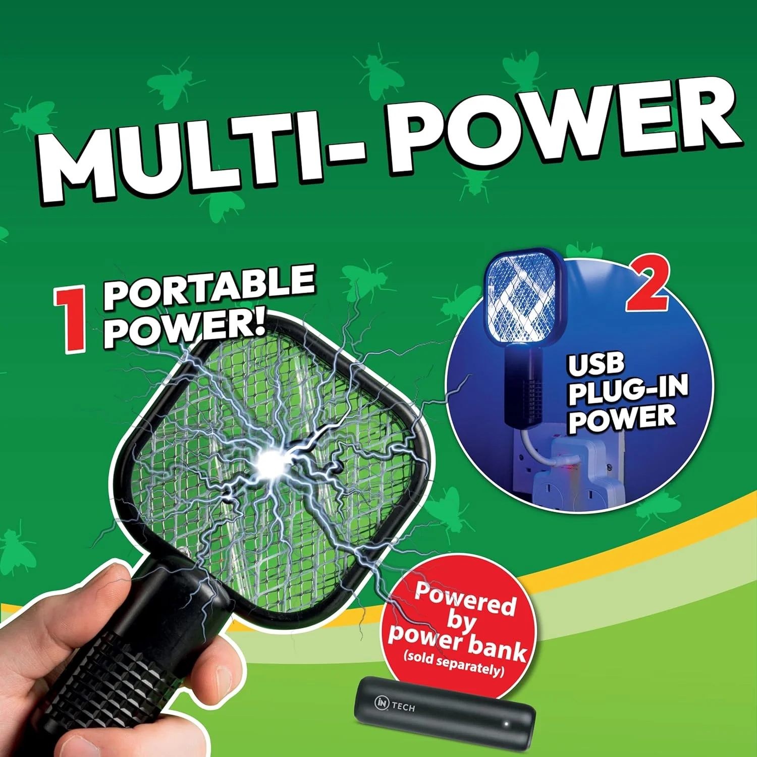 Mini Bug Zapper | 2 in 1 Mini Electric Bug Zapper | Camping Accessories - Image 6