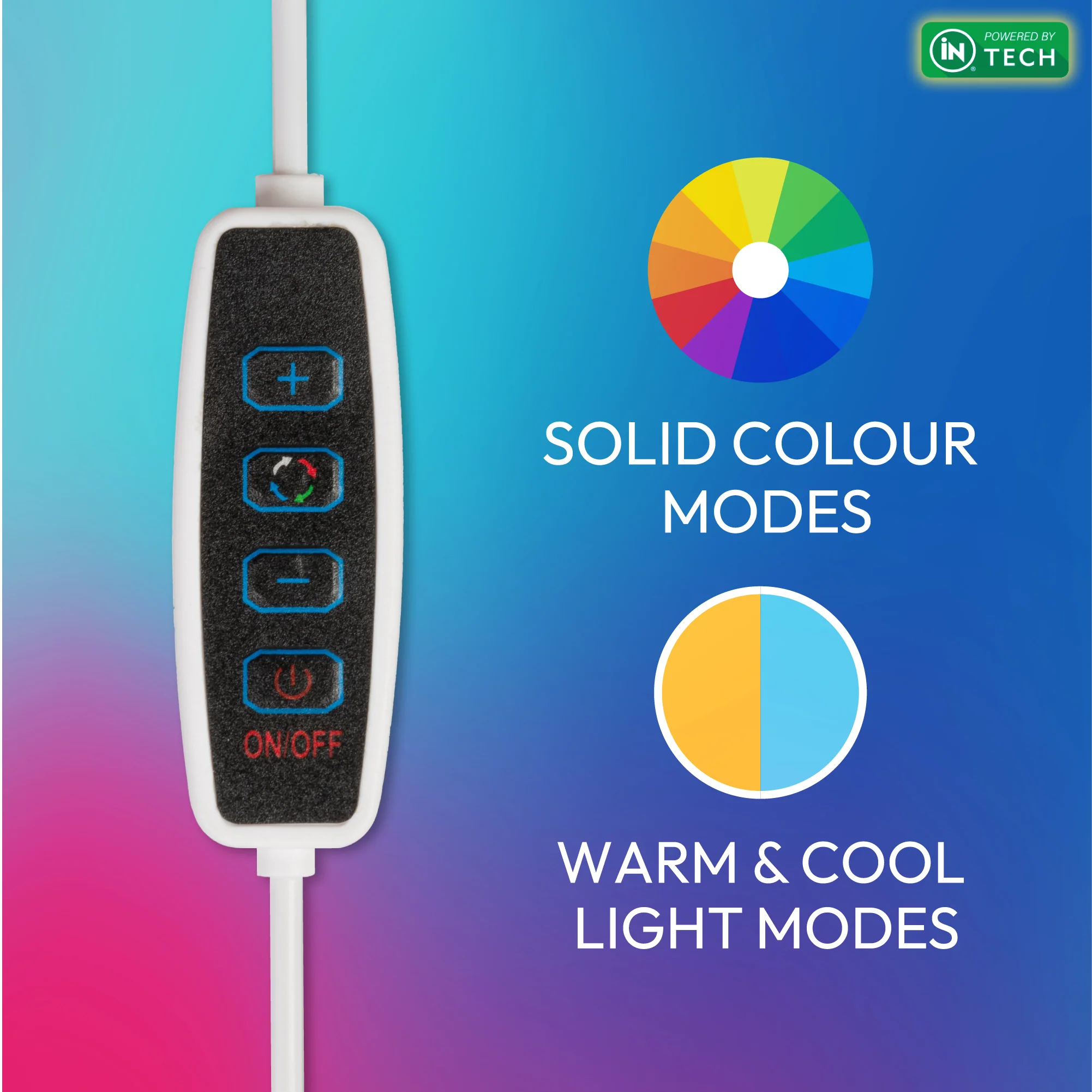 Multi- Colour RGB  LED Table Lamp - iN Tech - Image 3