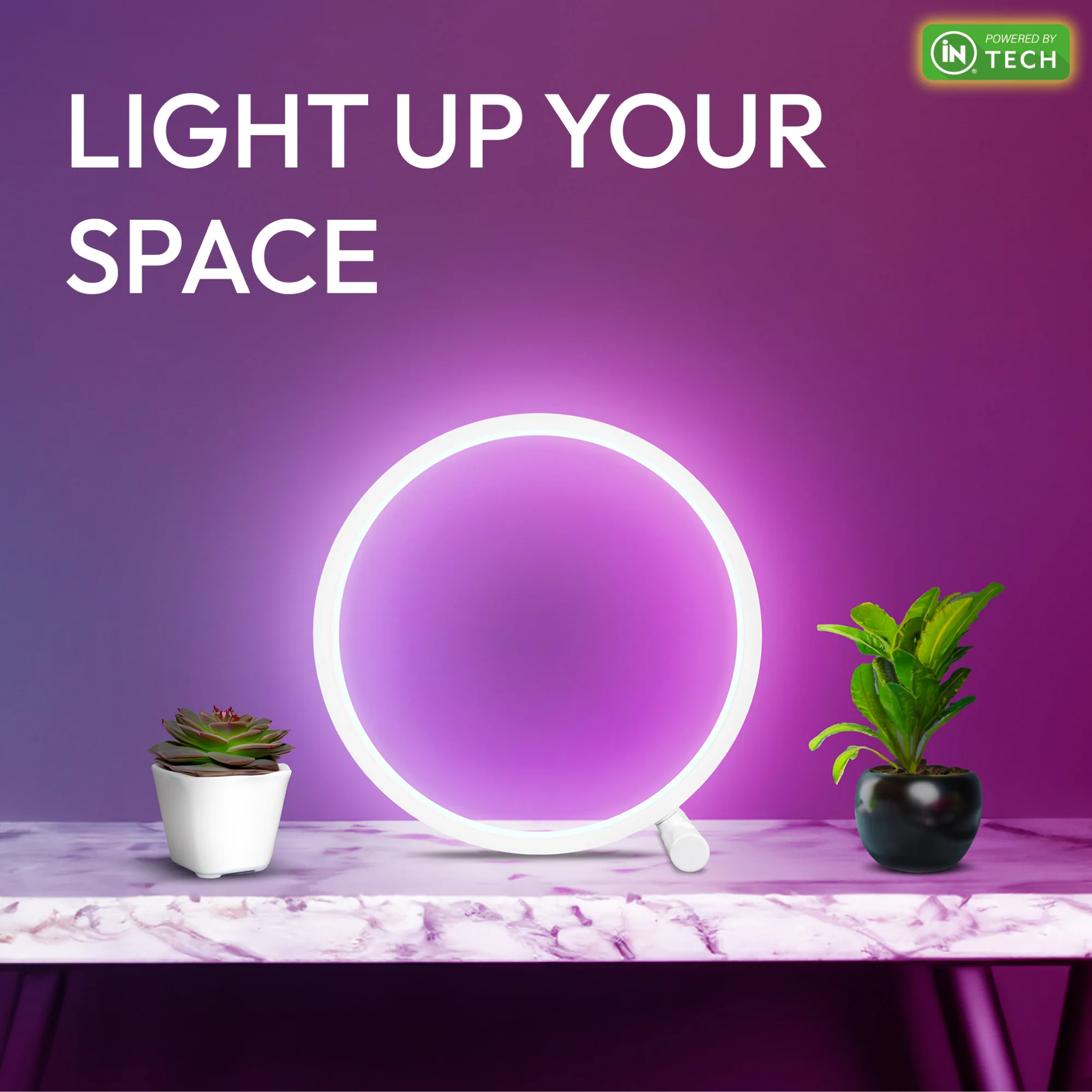 Multi- Colour RGB  LED Table Lamp - iN Tech - Image 4