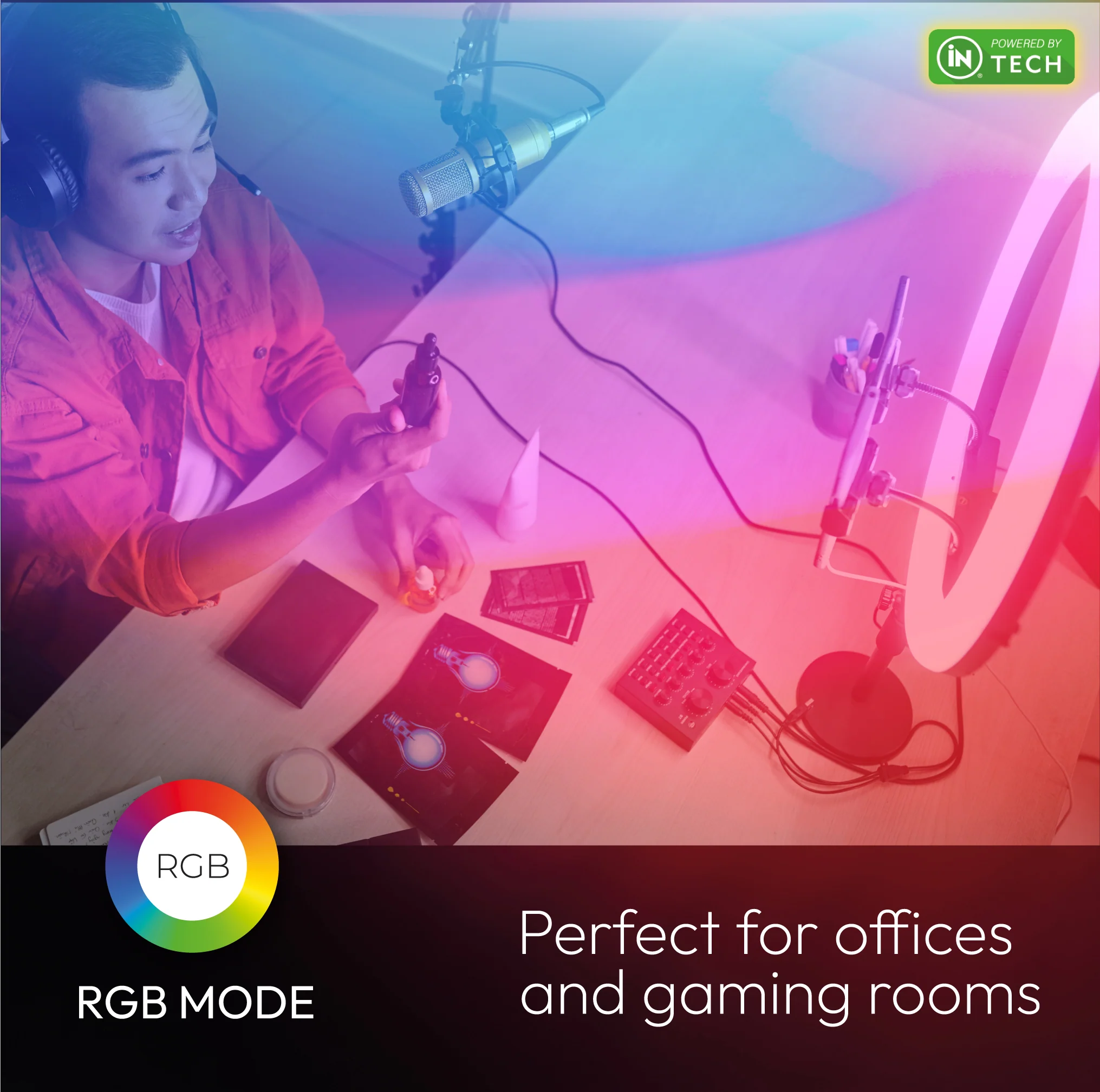 Multi- Colour RGB  LED Table Lamp - iN Tech - Image 7