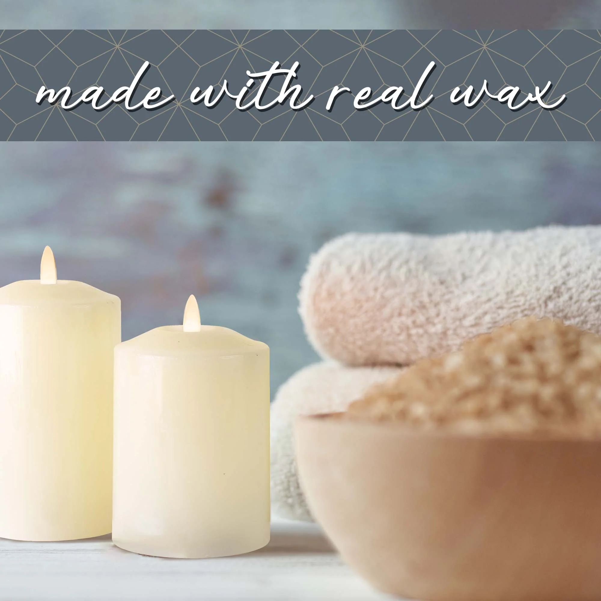 Neutral Flameless LED Candles (Set of 3)- iN Home - Image 7