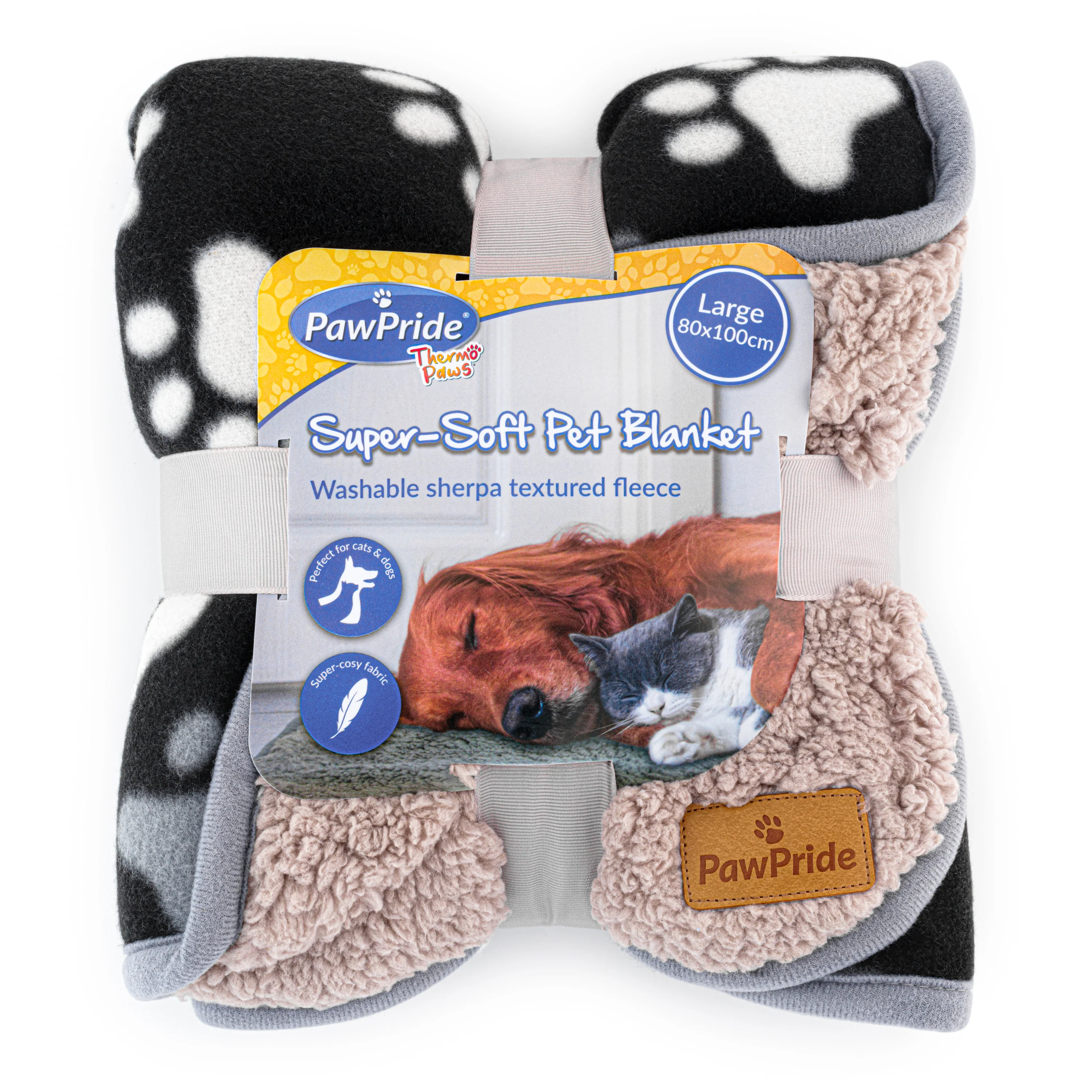 Paw Print Super-Soft Pet Blanket - PawPride