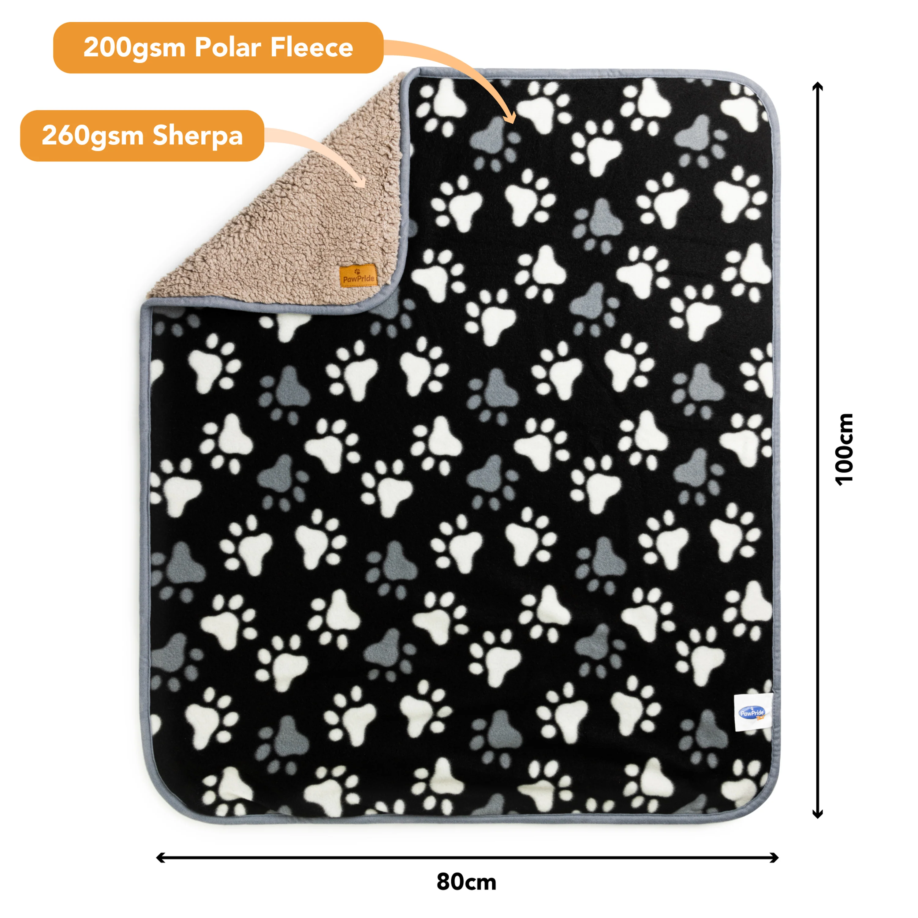 Paw Print Super-Soft Pet Blanket - PawPride - Image 6