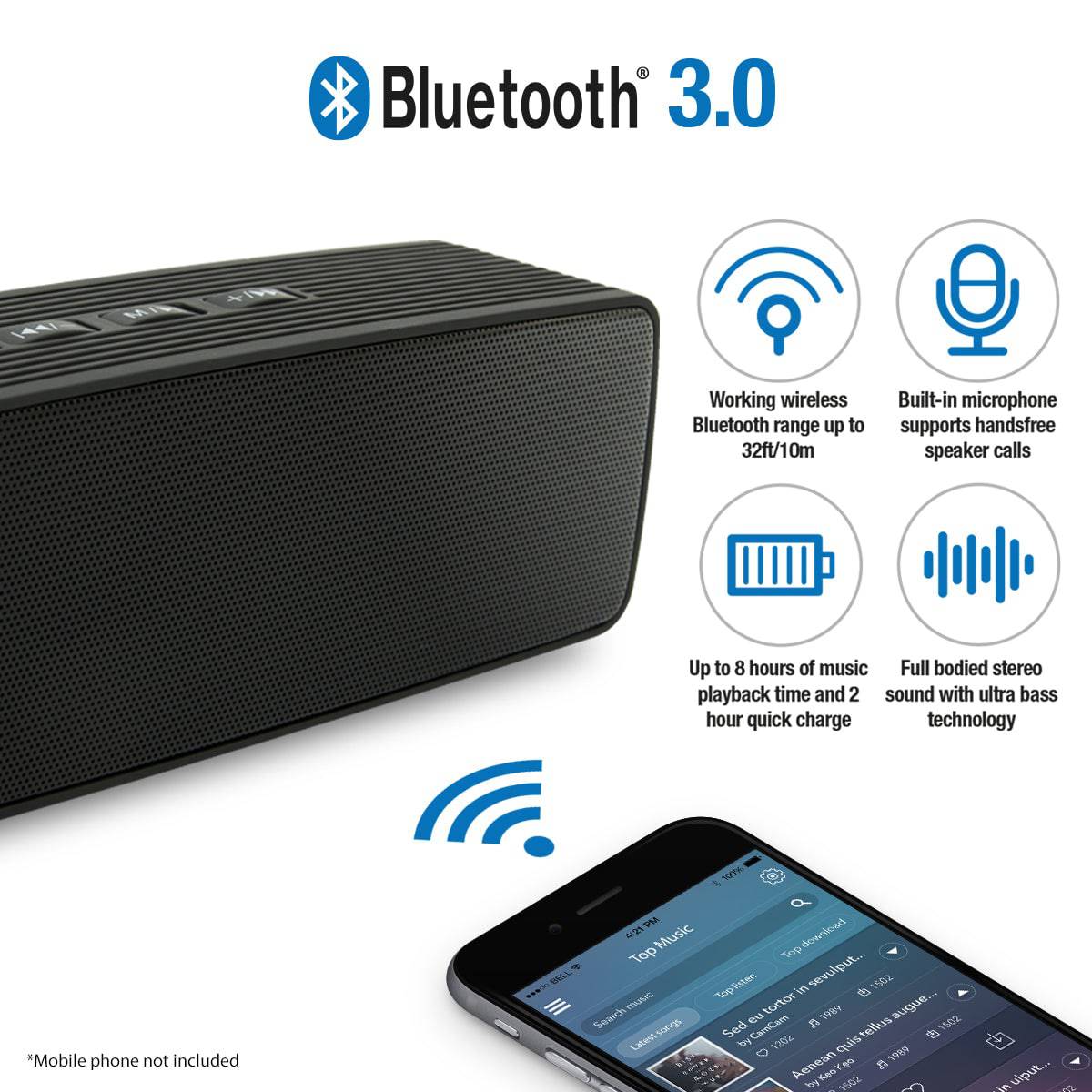 Portable Bluetooth Speaker - iN Tech - Image 3
