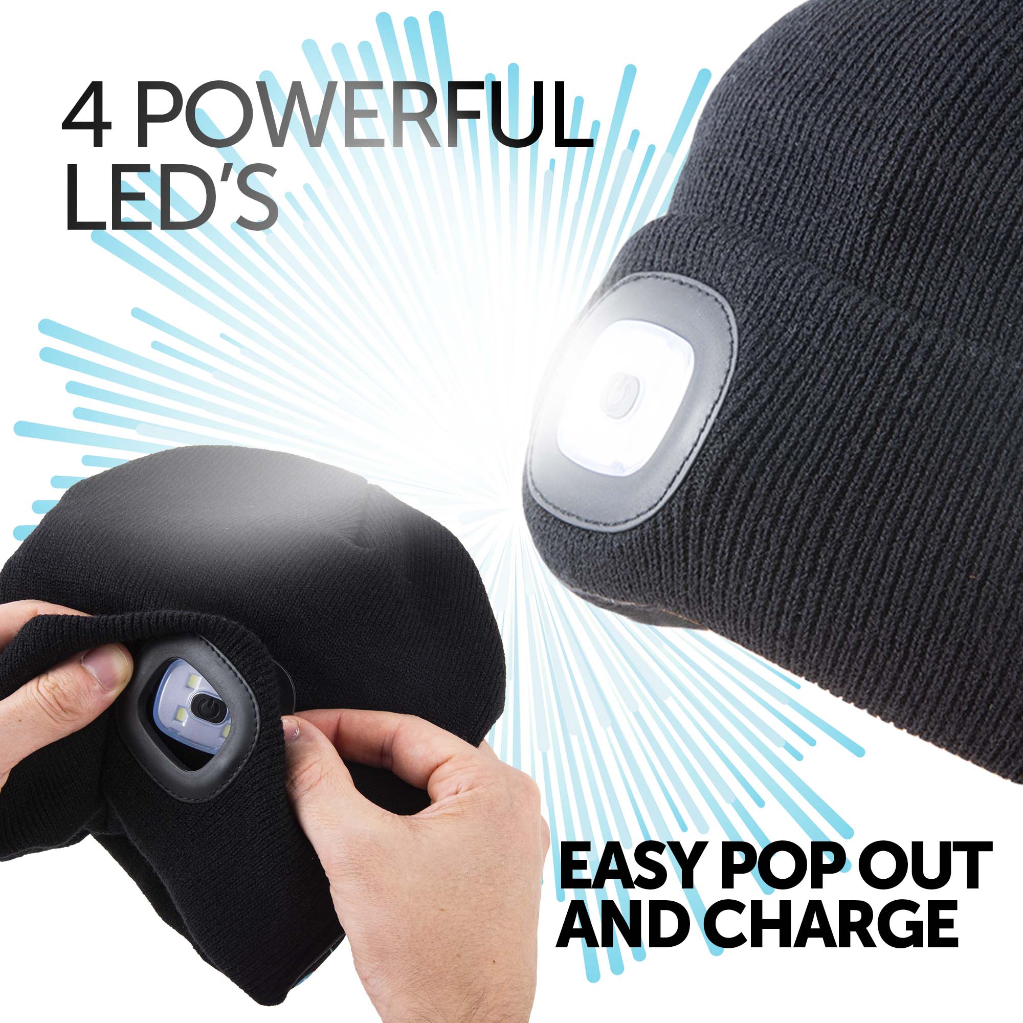 Rechargeable Bluetooth LED Beanie Hat (Unisex) - iN Style - Image 7
