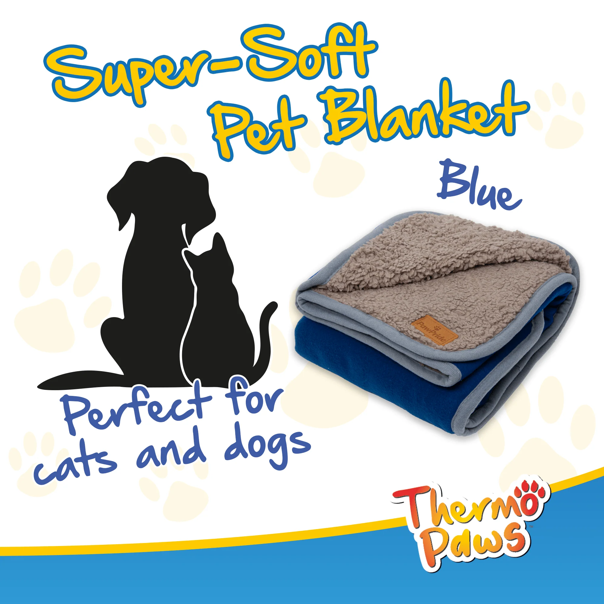 Super Soft Pet Blanket (Blue) - Pawpride - Image 4