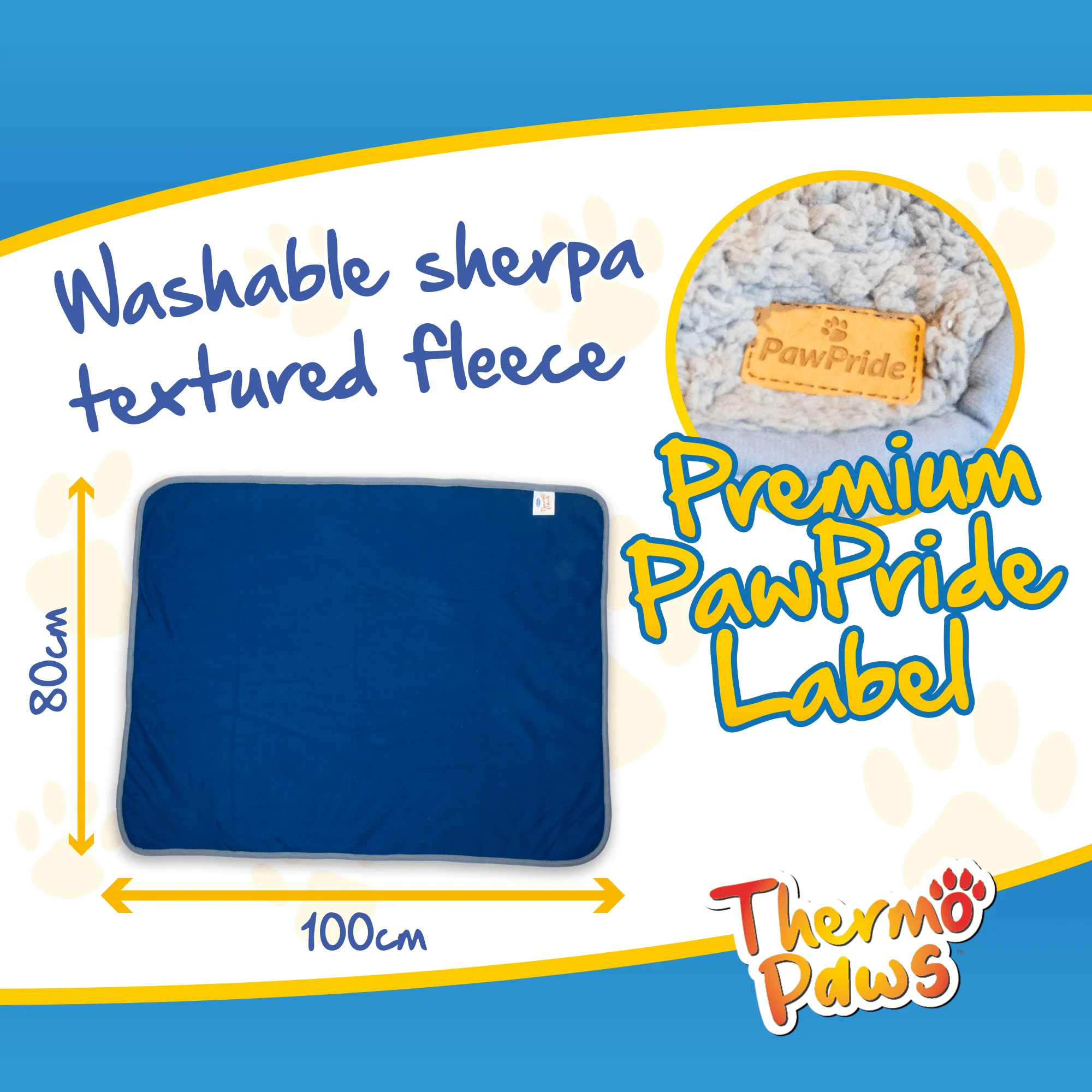 Super Soft Pet Blanket (Blue) - Pawpride - Image 5