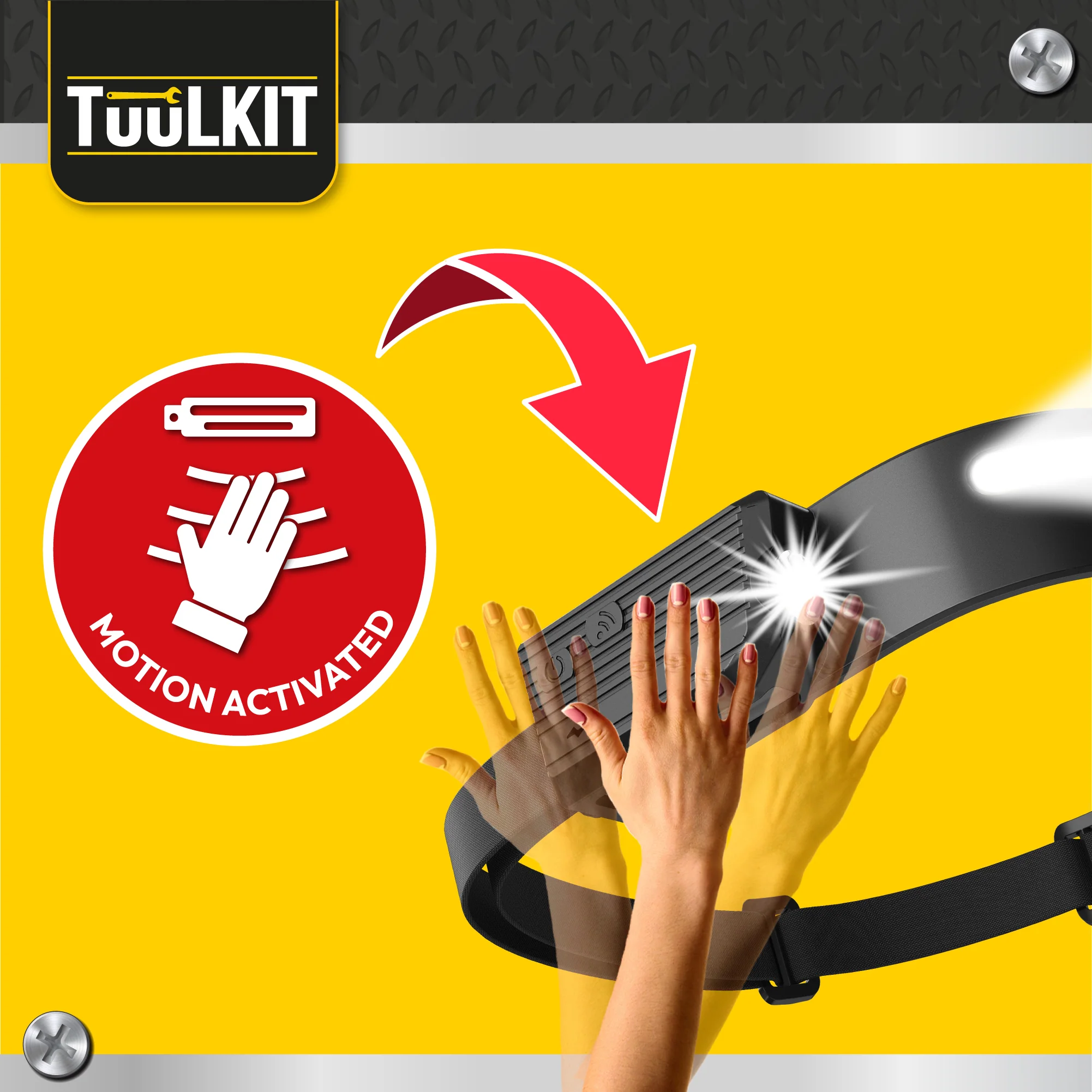 TuuLKit Head Torch with Motion Sensor - Image 6