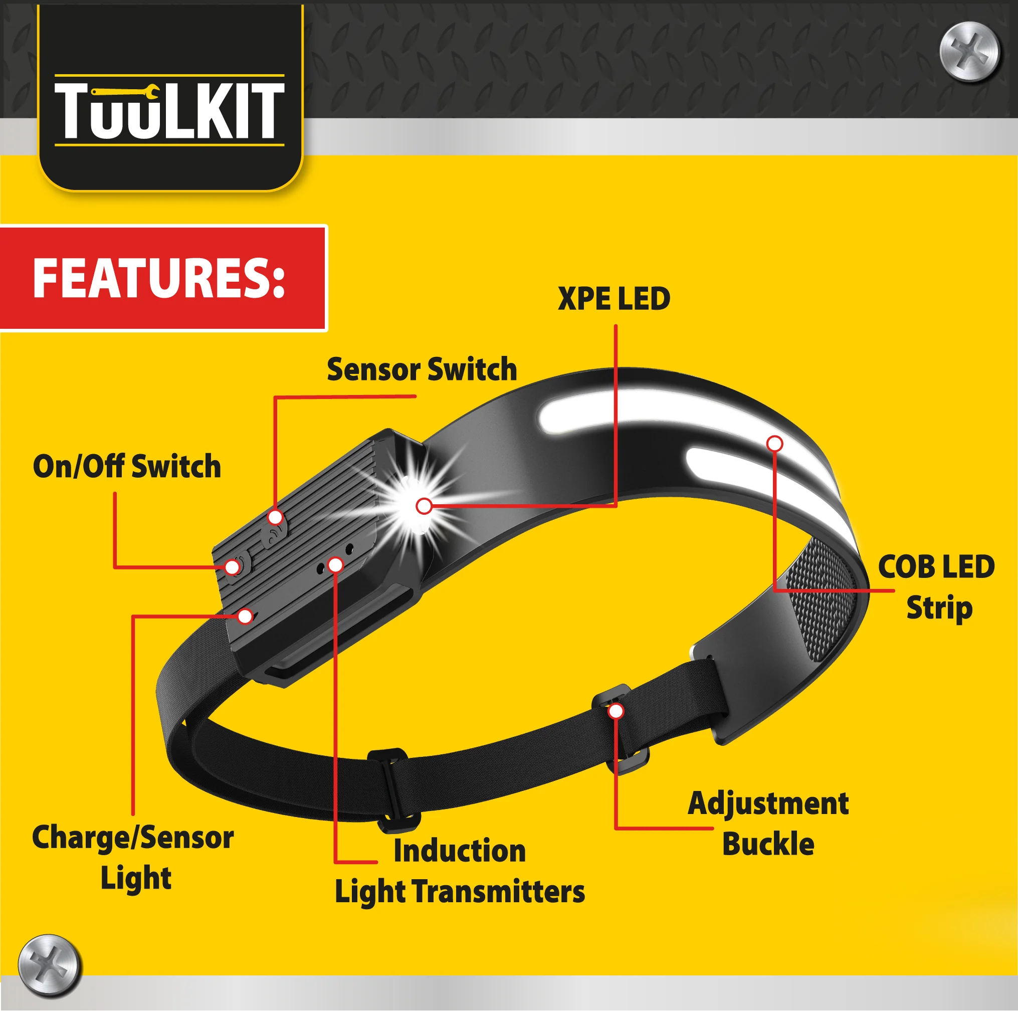 TuuLKit Head Torch with Motion Sensor - Image 7