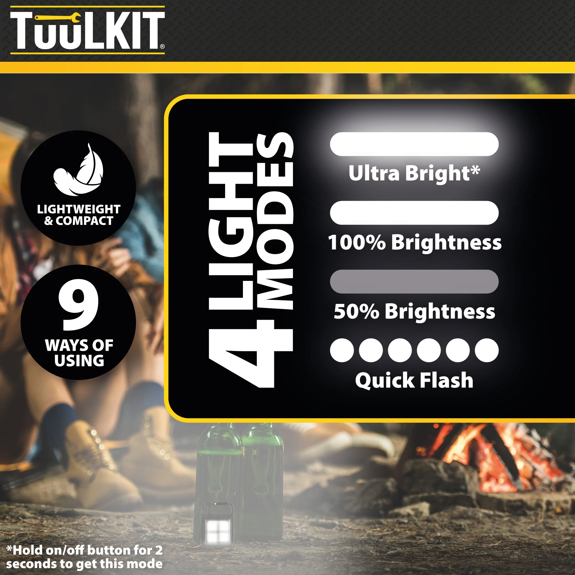 TuuLKit Mini LED COB Flashlight – Pocket Keychain Work Light - Image 3