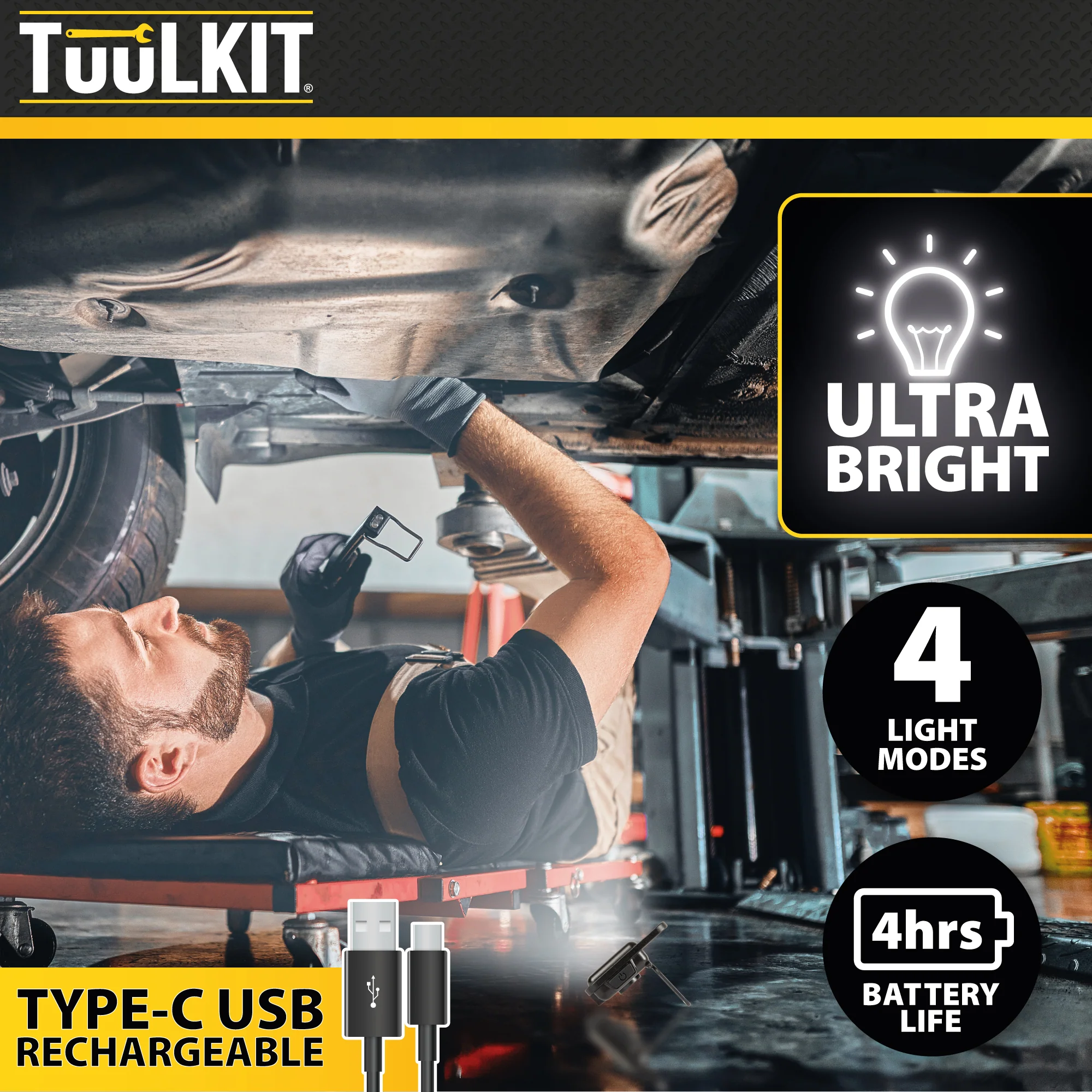 TuuLKit Mini LED COB Flashlight – Pocket Keychain Work Light - Image 5
