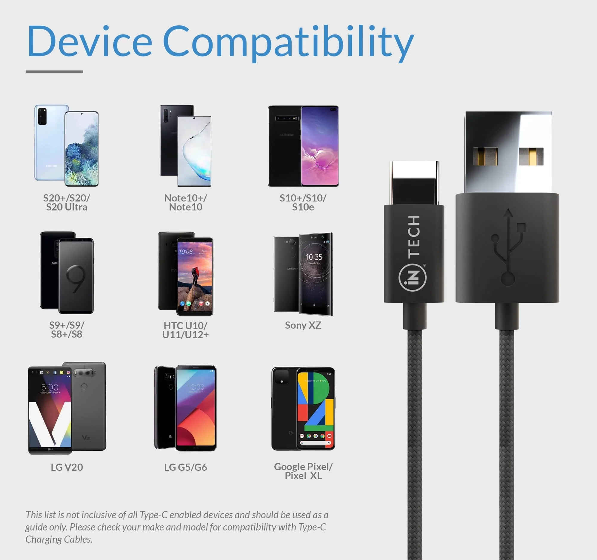 Type C Charging Cable 1.5m - iN Tech - Image 6