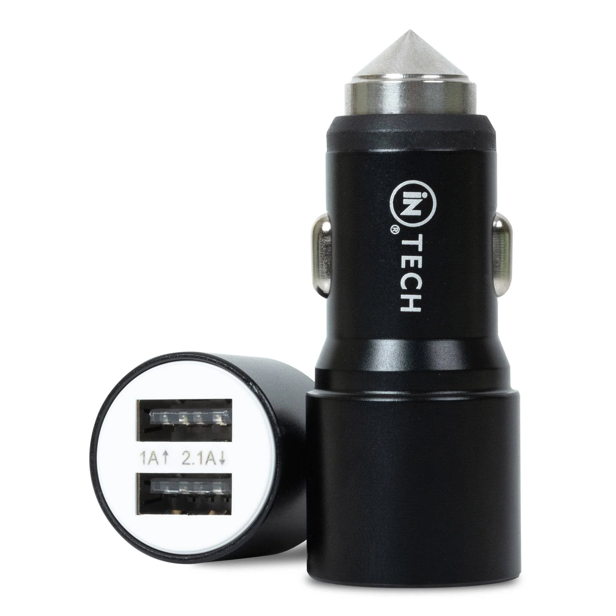 USB Car Adaptor (Black) - iN Tech - Image 3